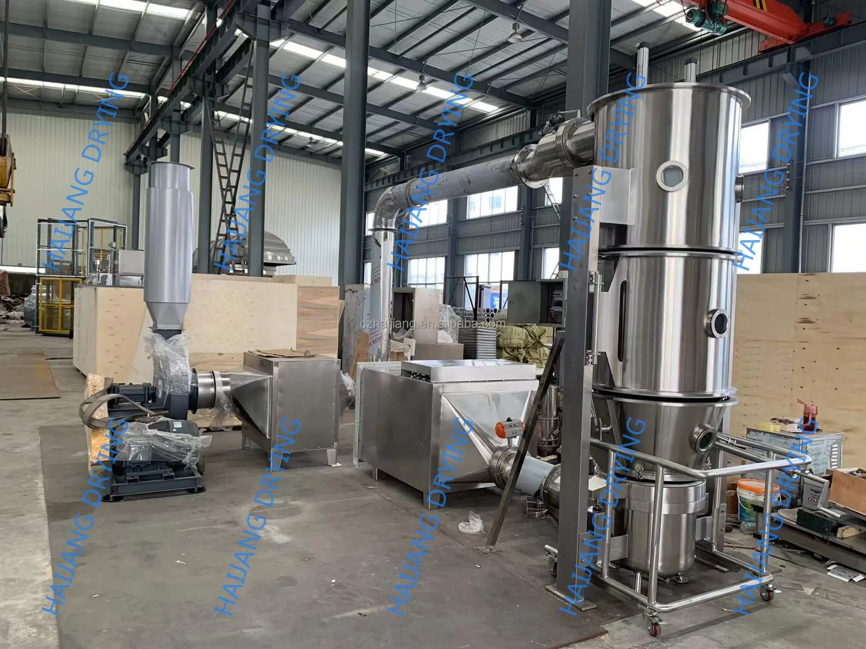 FL-Series Food Beverage Fluid Bed Dryer Pharmaceutical Fluidized Bed Granulator