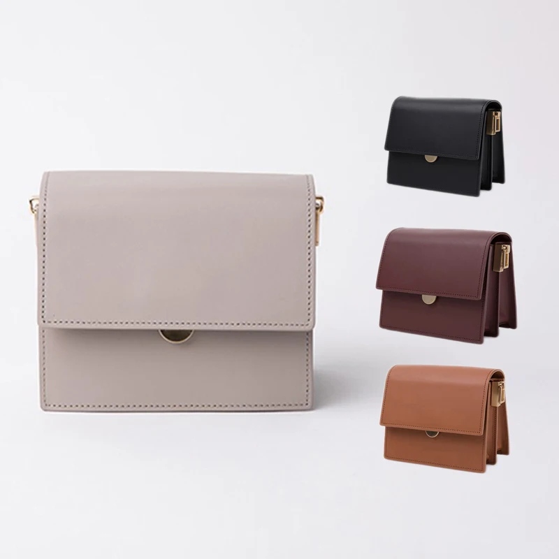 Female Bag Vintage Handbag Temperament Cowhide Shoulder Crossbody Large Capacity Lady Shoulder Bag