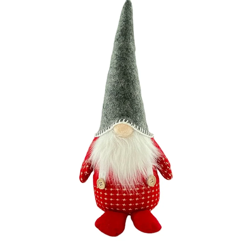Hot Selling Indoor Elegant Christmas Tree Decorations Knitting Faceless Doll For Christmas Ornament