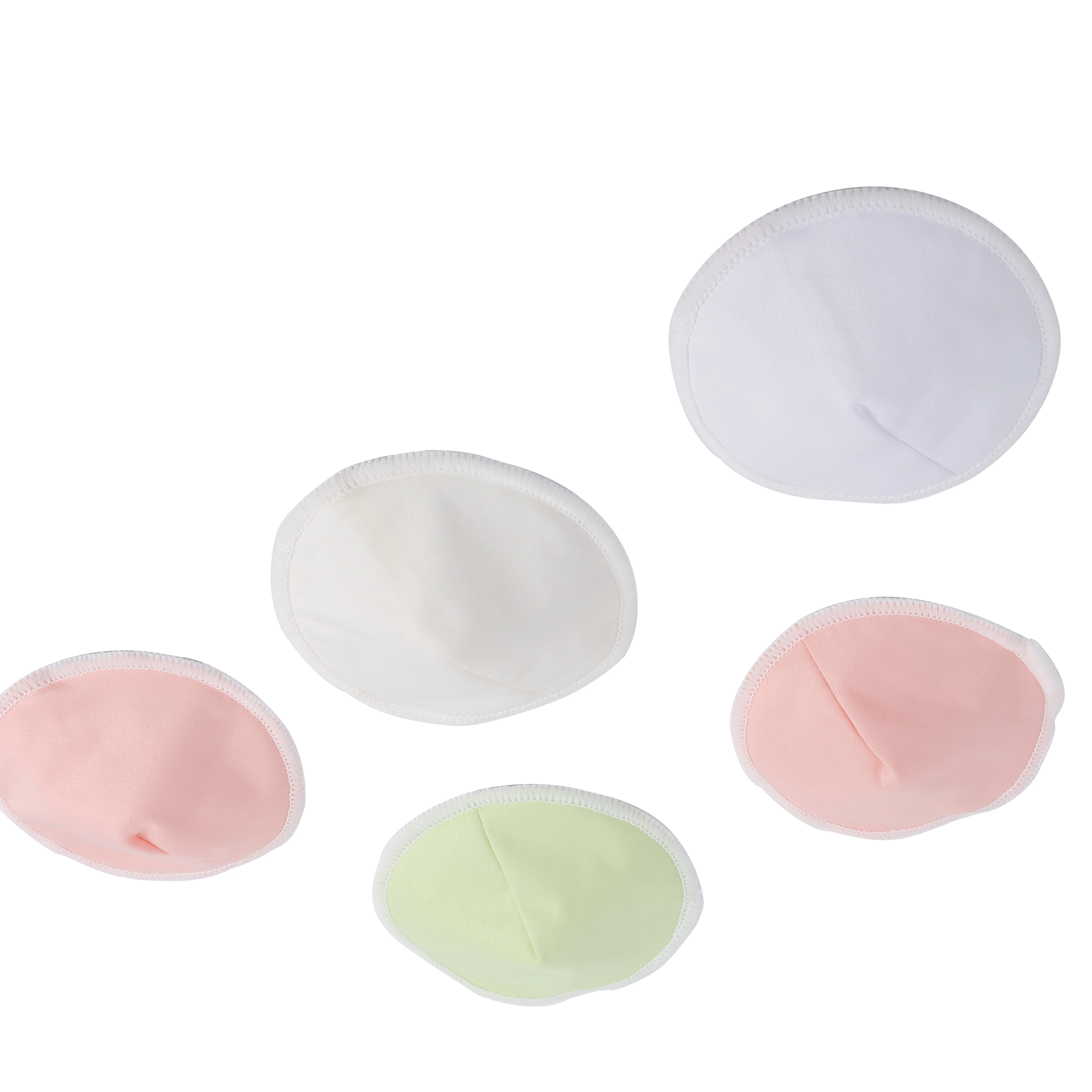 Organic Bamboo Nursing Pads Free Sample Reusable Washable Nursing Pads Absorbent Flat Rounds