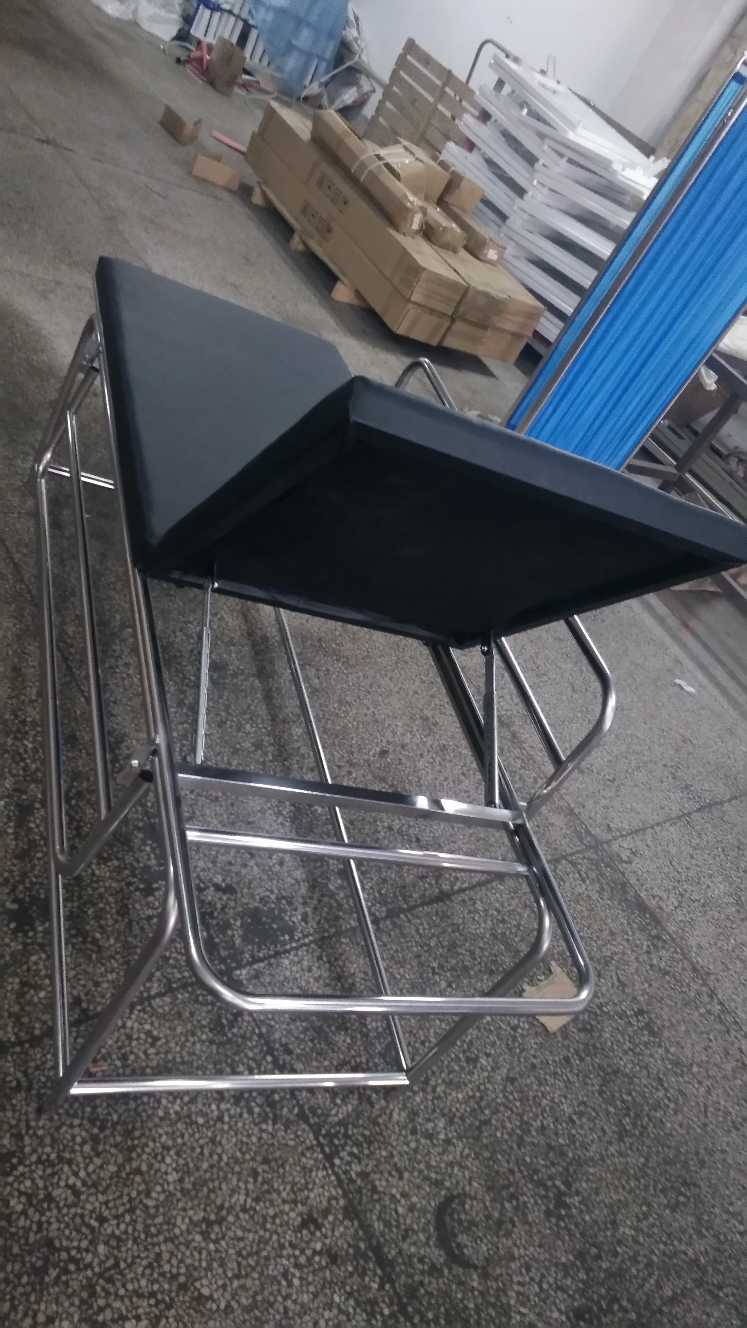 BT-TR013S Stainless Steel Patient Transfer Stretcher medical transport cart with rails IV pole cylinder holder