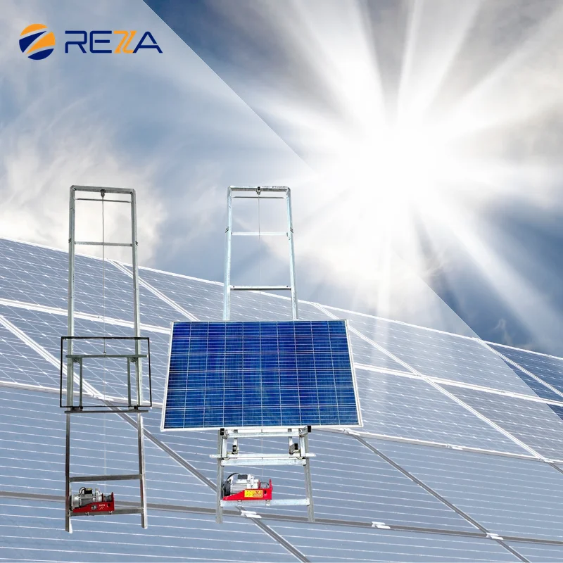 China Best Install Self Lifting Equipment Pv Solar Panel Installation Lift Elevator for Roofing