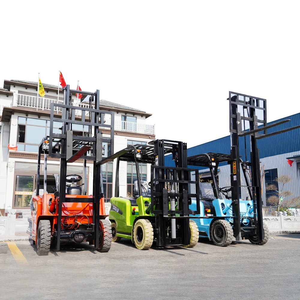 Free Shipping Super Large Capacity Battery 1.5 To 5 Ton Ce Heavy Load-Bearing Four-Wheel Drive Electric Forklift For Sale