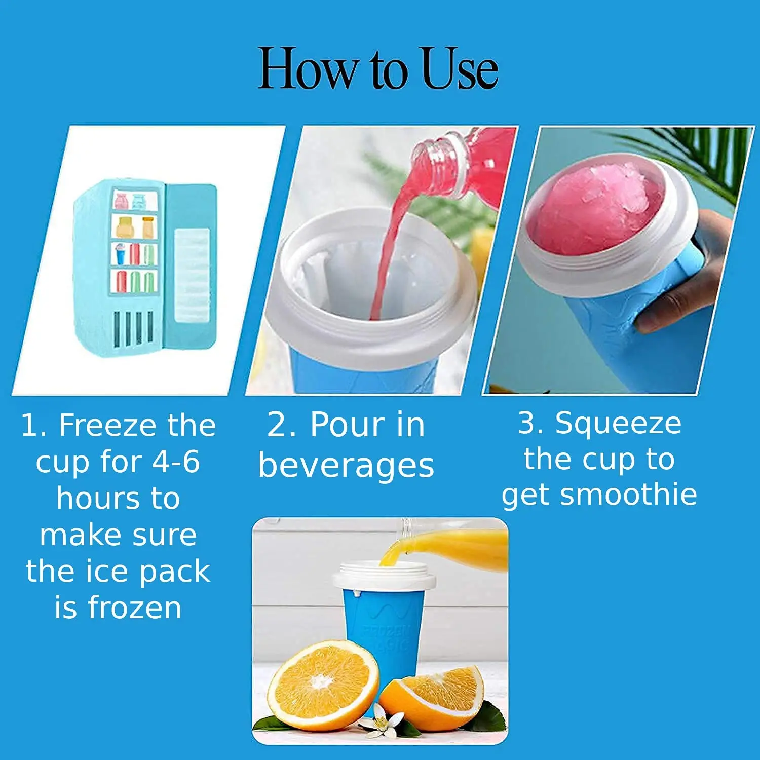 slushy cup maker,TIK TOK Magic Quick slushie maker cup for kids,magic slushy maker