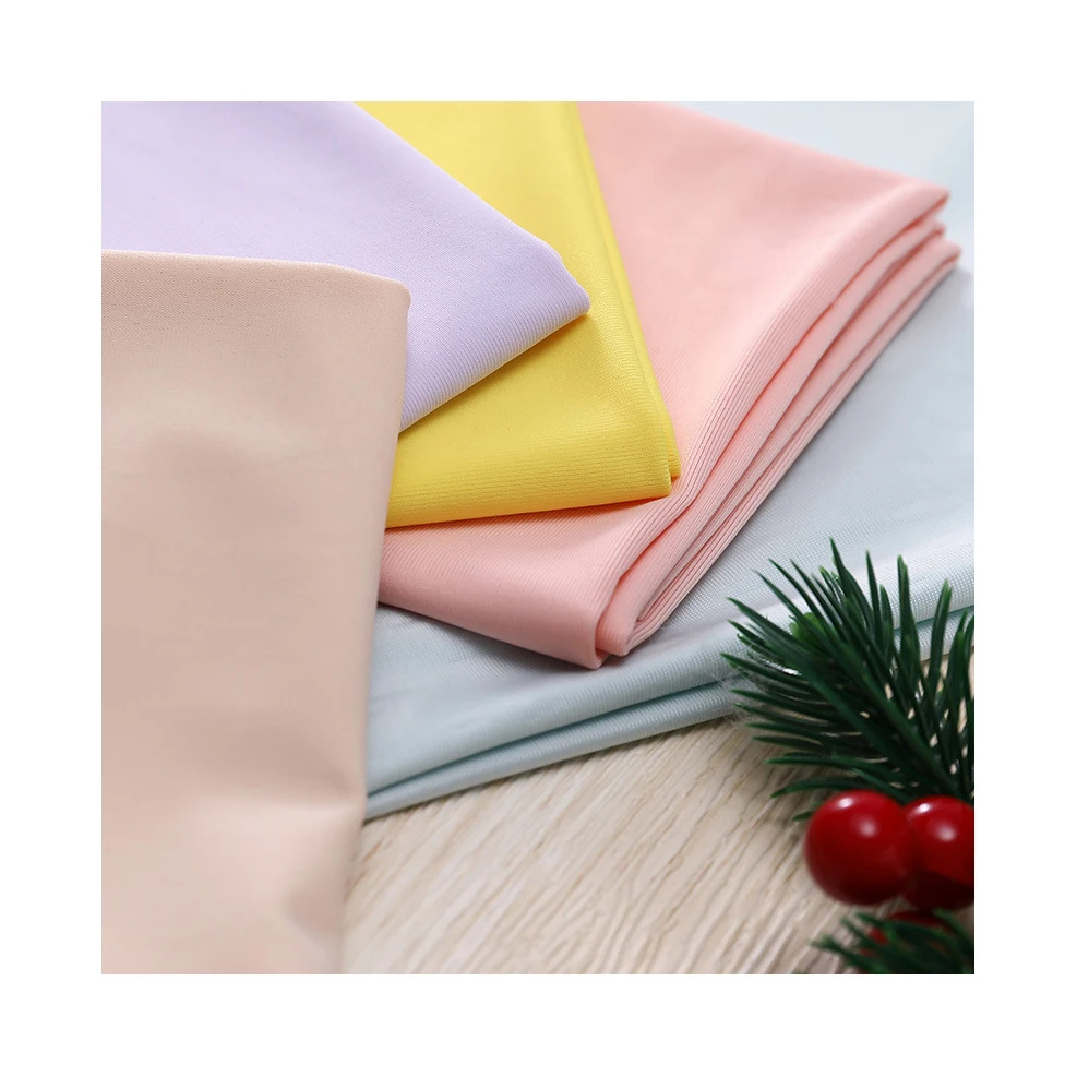 Wholesale Knitted Matte Swimwear Fabric 89%N+11%SP ripstop nylon spandex elastane fabrics for Yoga or Underwear
