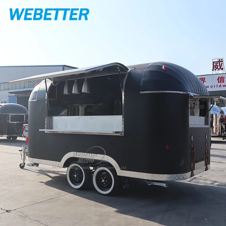 WEBETTER Imbisswagen Foodtruck Remorque Alimentaire Airstream Mobile Food Truck Trailer With Full Kitchen For Sale Europe