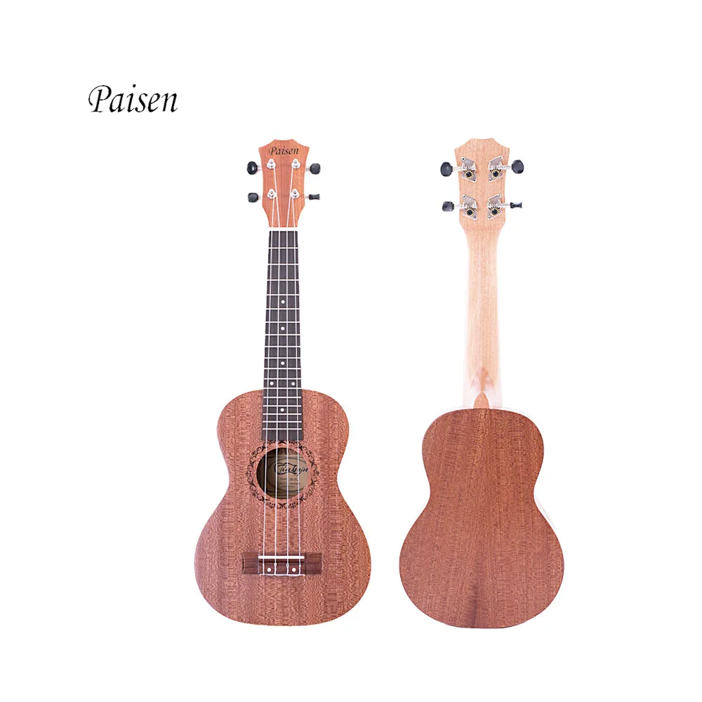 Paisen Mini Guitars Concert Ukulele 23 inch Mahogany Ukulele Bass Customized