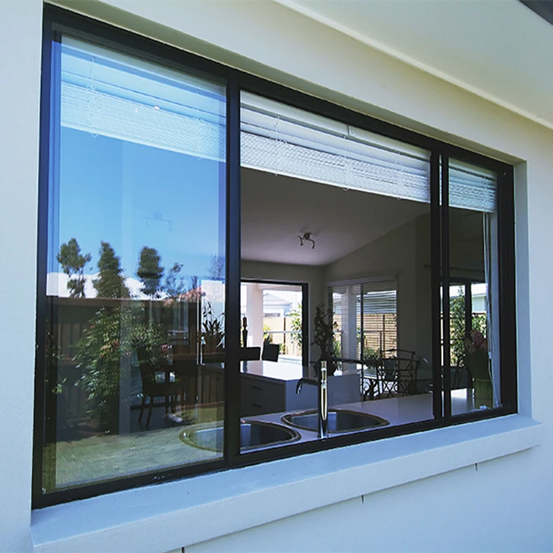 Wholesale Aluminium Glass Price 3 Track Design Safety Sliding Windows for Homes Building