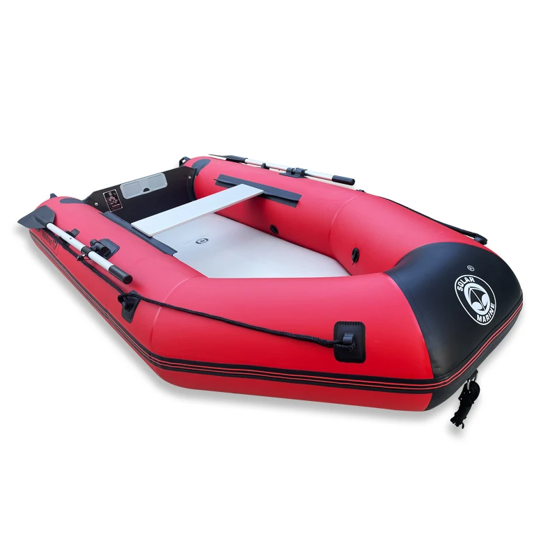Solar Marine 2 Person 2.3M High Speed Kayak Inflatable Assault Boat Luxury Yacht Air Deck Floor 2 Colors Available
