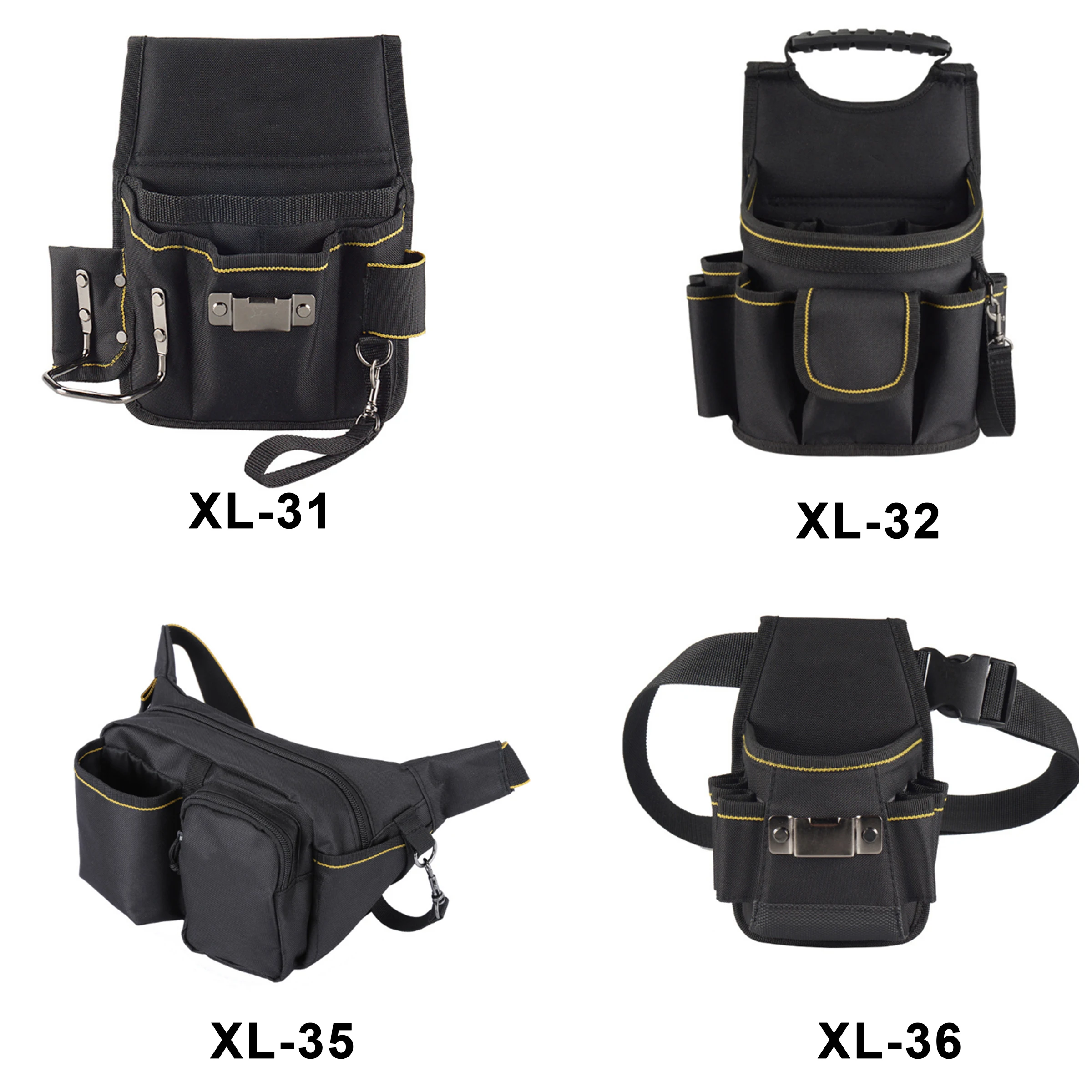Portable organizer Polyester heavy duty Electrical electric Custom Carpenter detailing Belt backpack waist bag for tool pouch