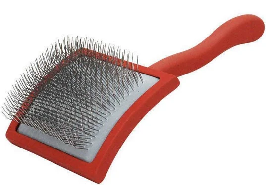 Big Long Pins Slicker Brushes, stainless steel extra long hard pin slicker large brush for professional grooming