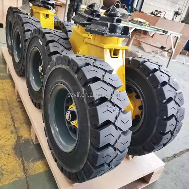 Factory Original 4pcs 22inch Rubber Container Casters Wheels For Mountain Grassland