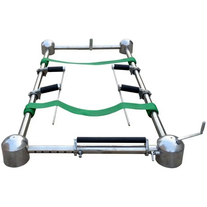 Funeral equipment supplies casket lowering gear with stands for cemetery