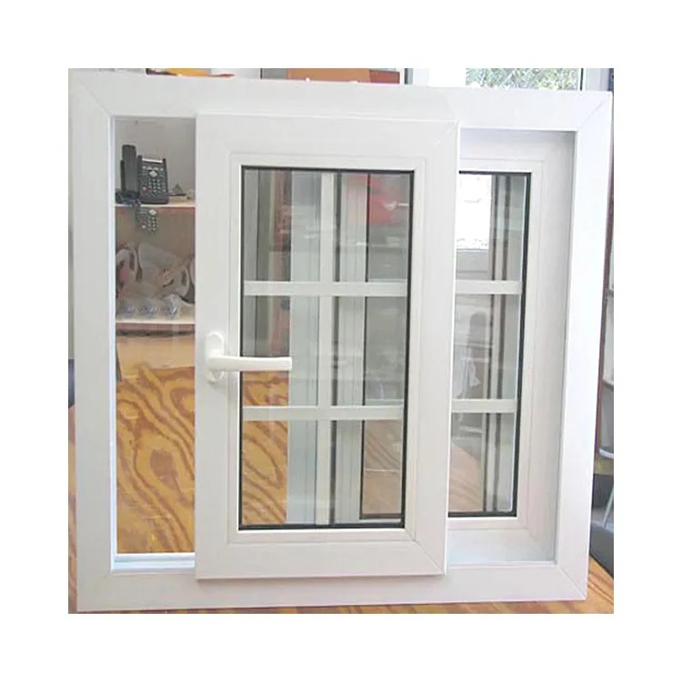 KDSBuilding French Design Kitchen Grill Design Price Upvc Pvc Sliding Window With Double Glaze