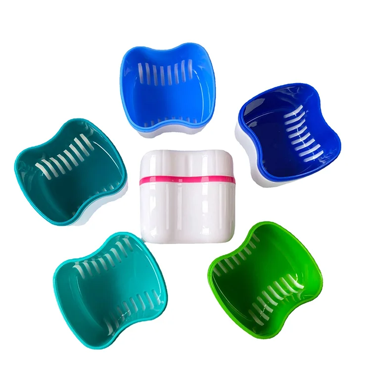 Tooth storage box with strainer orthodontic appliance holder box invisible socket storage box