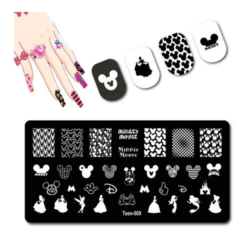 Bview Art Nails Art Stamping Plates High Quality Uv Gel Nail Polish Metal Stamp Plate Wholesale Manicure Tools Multi Pattern