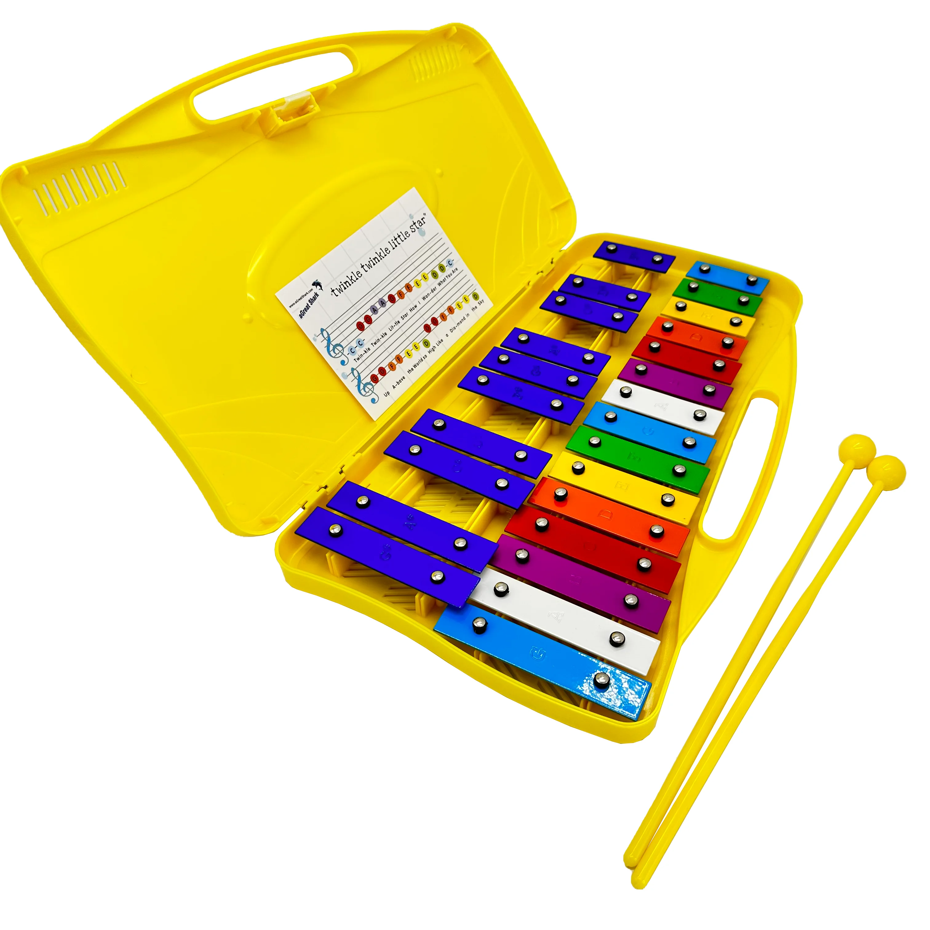 Высококачественный музыкальный инструмент glockenspiel 25 нот ксилофон для классной комнаты подарок профессиональный перкуссионный чемодан переноски
