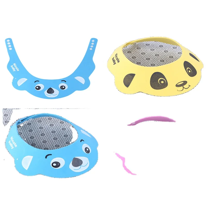 New Arrival Baby Care Resizable Shampoo Cap Baby Child Bath Shower Face Eye Protect Waterproof Cartoon Shower Cap