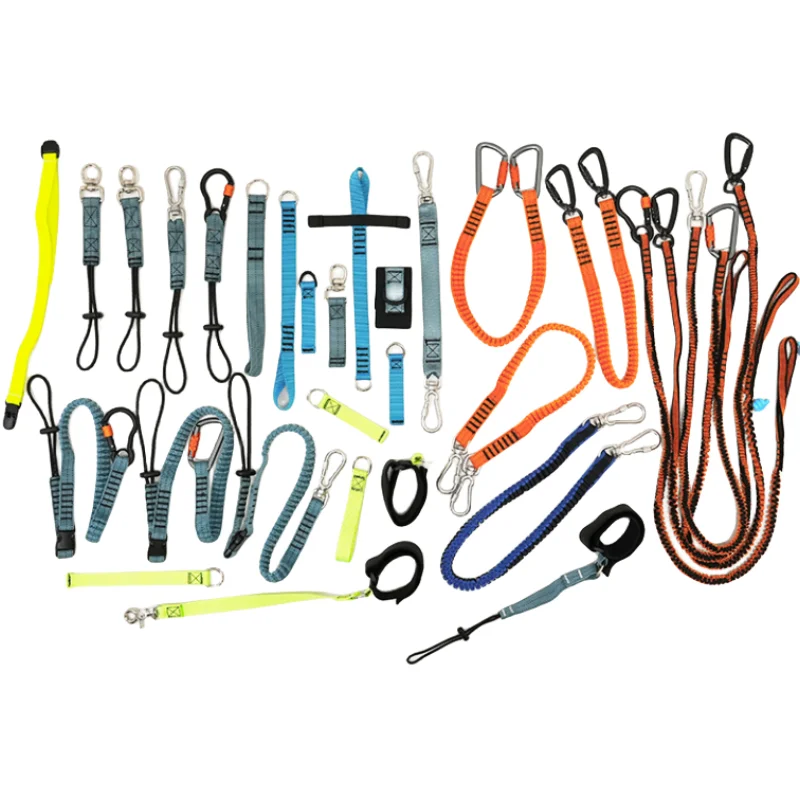 High Quality Good Selling Other Custom Fall Protection Lanyard Elastic Coil Spring Wire Cable Retractable Tool Tethers
