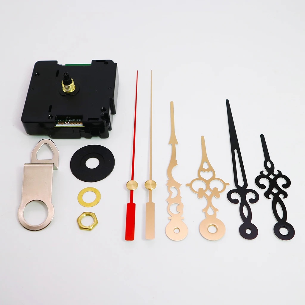 DCF Radio Clock Engine Wireless Automatic Clockwork Radio Controlled Clock Mechanism (14mm) Axis Length with 2 Set Fancy Needles