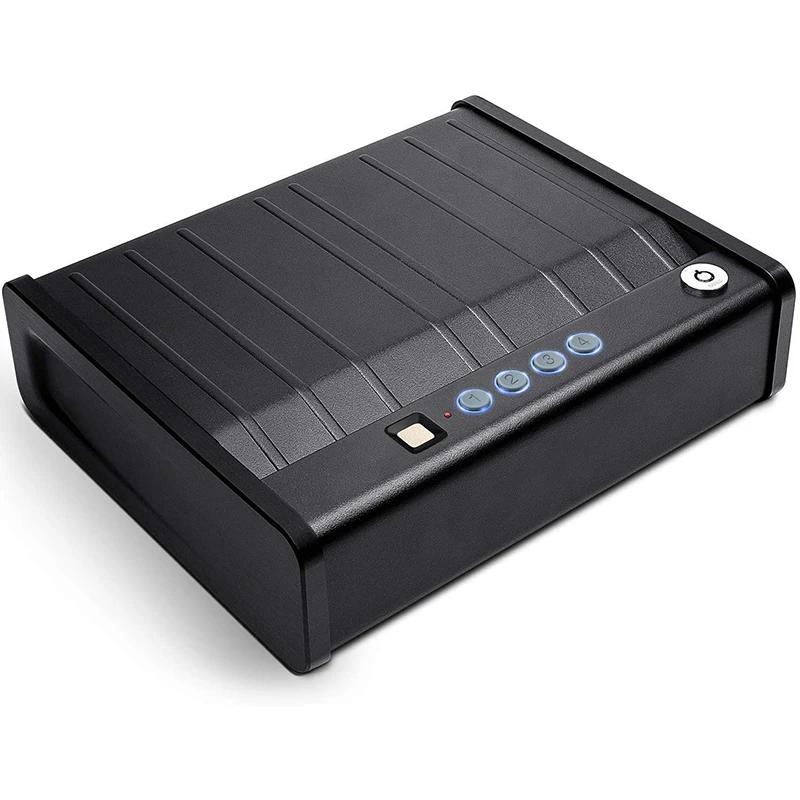 Real Metal Steel Safety Safe Guns Box Fingerprint Key Fireproof Electronic Digital Safe Box