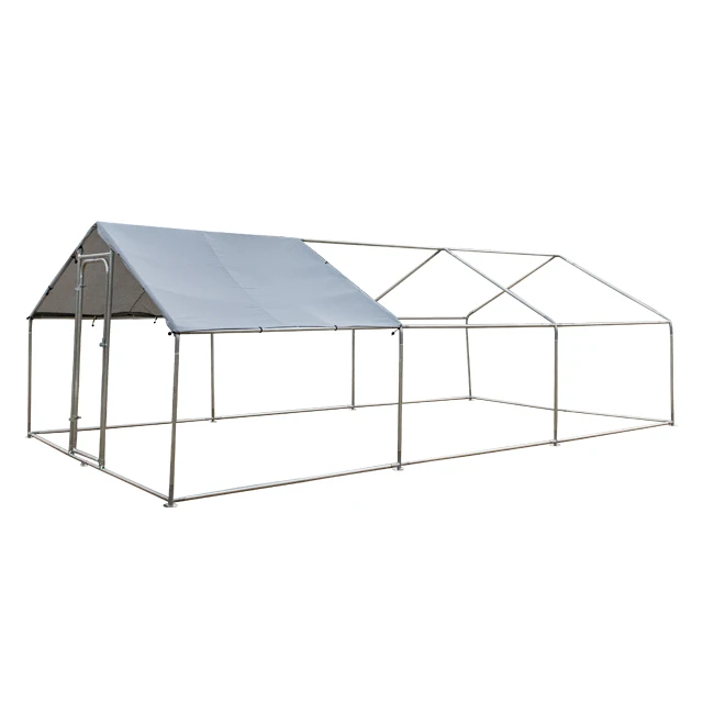 25 Galvanized Pipe 6 * 3 * 1.95 Large outdoor poultry raising dragon, metal  chicken cage