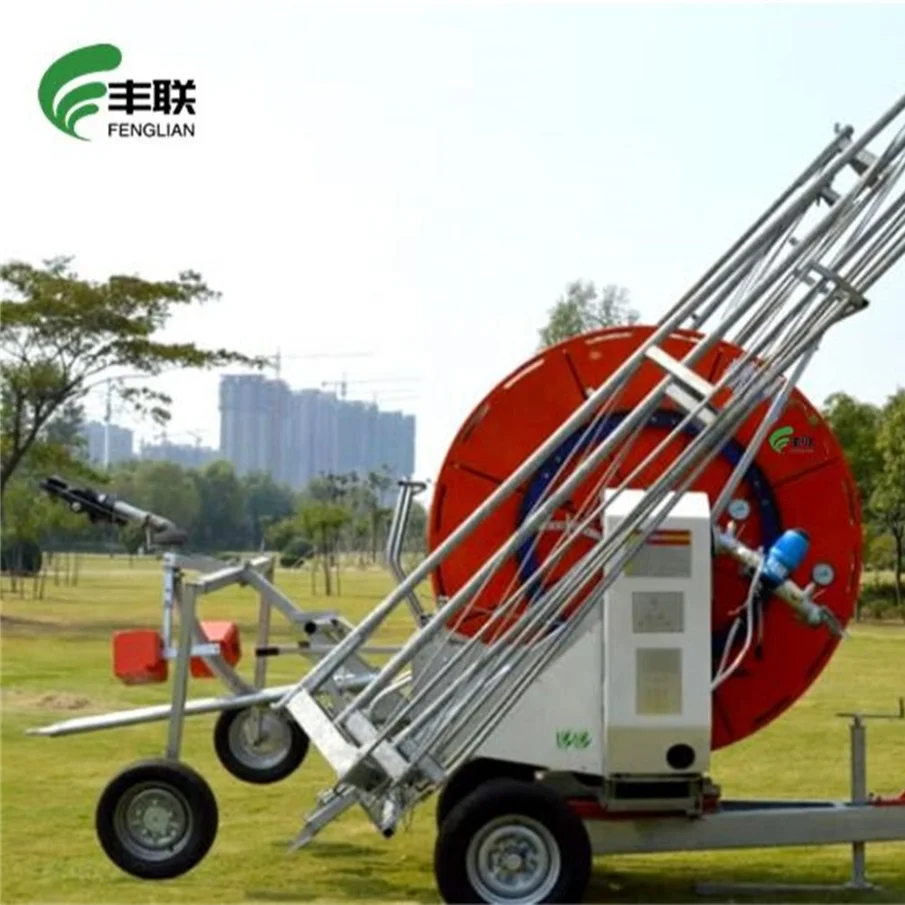 2021 Automatic Water Sprinkler Hose Reel Irrigation Equipment with Boom Truss