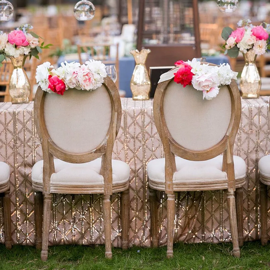 French style Round Oval Back Event Party Rental Wooden Wedding Banquet Chair