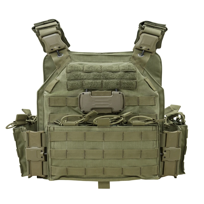 Outdoor protection vest operation training equipment with magnetic buckle can be use with plate and panel for protection