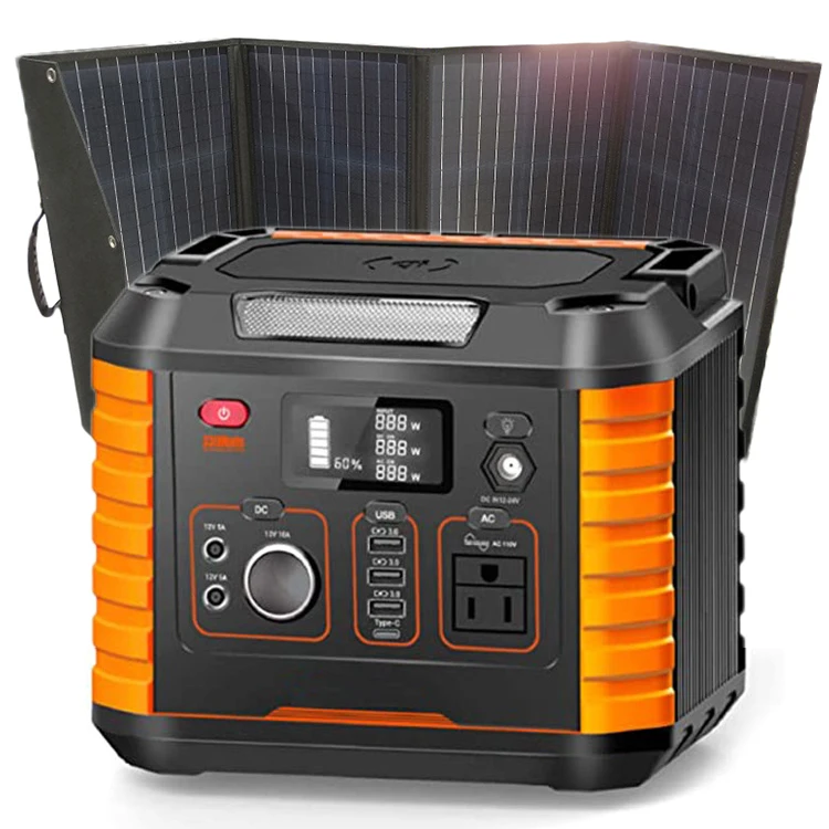 No gasoline No noise Campers RVs Tragbare Powerstation Outdoor LiFePO4 Battery Portable Power Station 1200W 220V Solar Generator