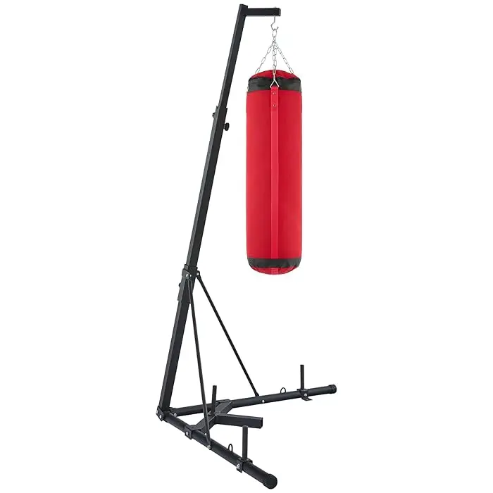 Punching Bag Stand Heavy Punching Fitness Practice Bracket Adjustable Height for Home Gym Boxing Platform Fitness Station
