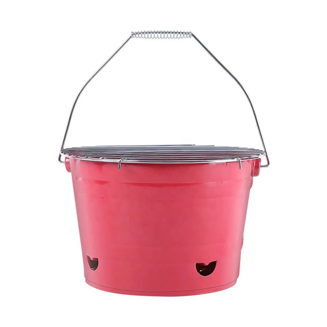 BSCI Small Charcoal Barbecue Grill Portable BBQ Bucket