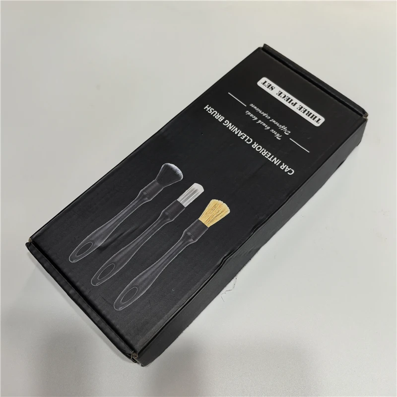 SHODA car detailing brush for wash care cleaning interior exterior wheel gap tire air vent leather car detailing brush soft kit