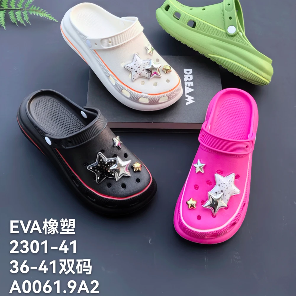 Hot Sell Summer Unisex Eva Anti Slip Casual Garden Sandals Beach Outdoor Clogs Shoes For Women