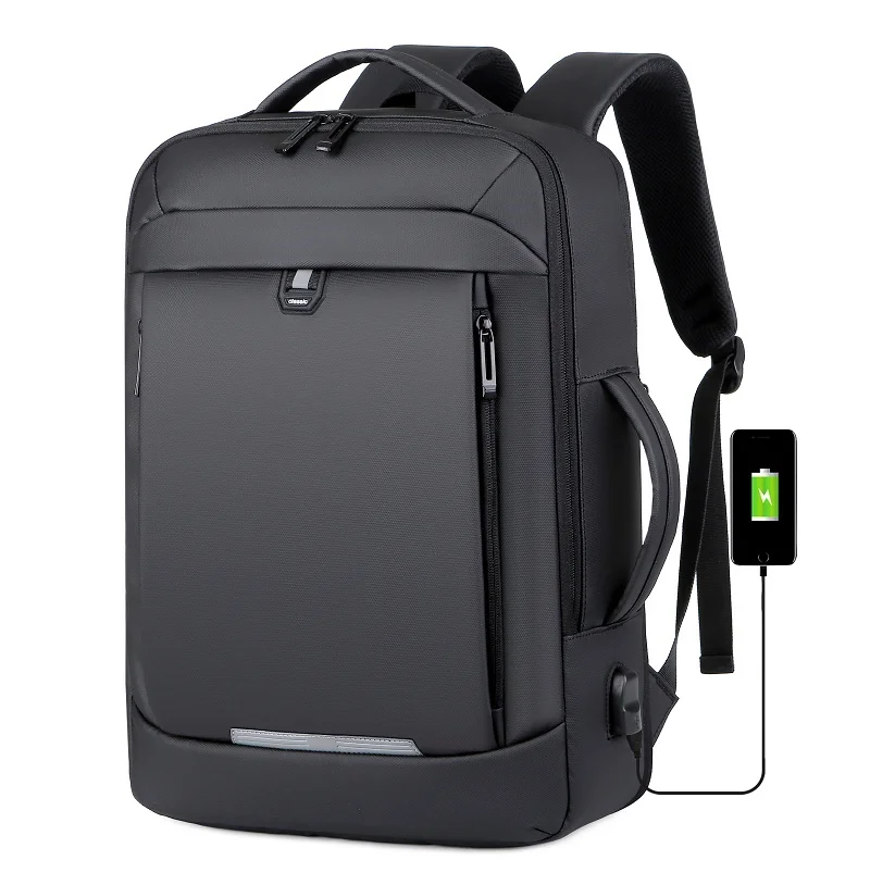 universal use USB charger waterproof nylon laptop backpacks for daily business