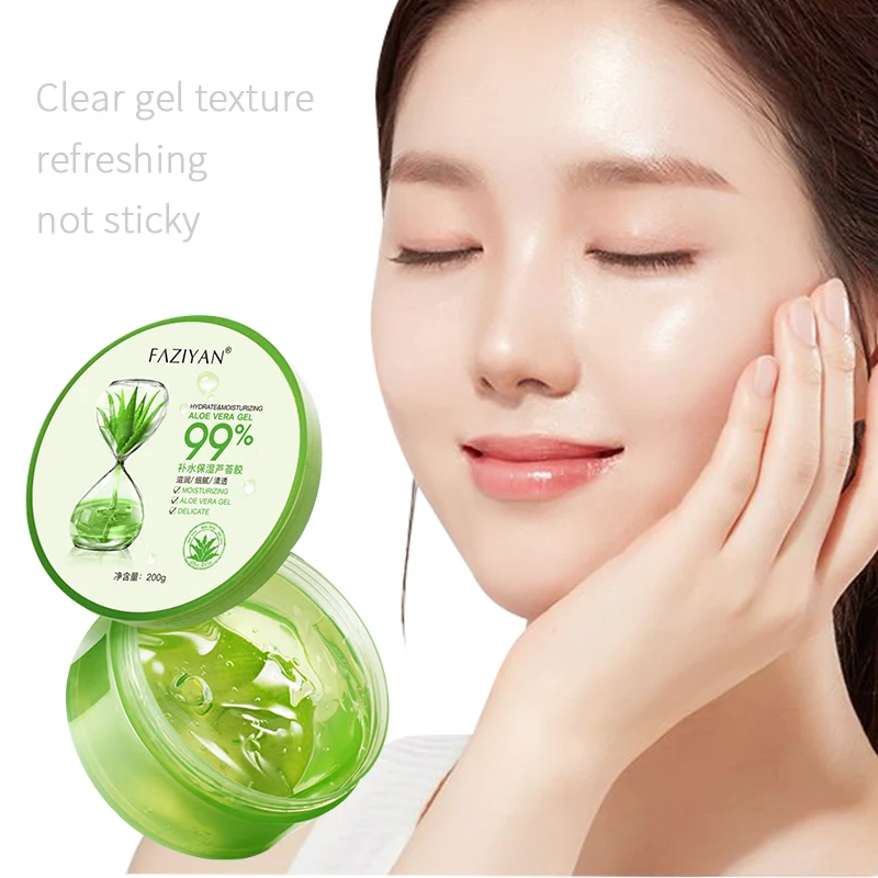 Oem Cosmetic Factory Organic Aloe Vera Gel Natural Anti-aging Moisturizer Whitening Aloe Vera Gel