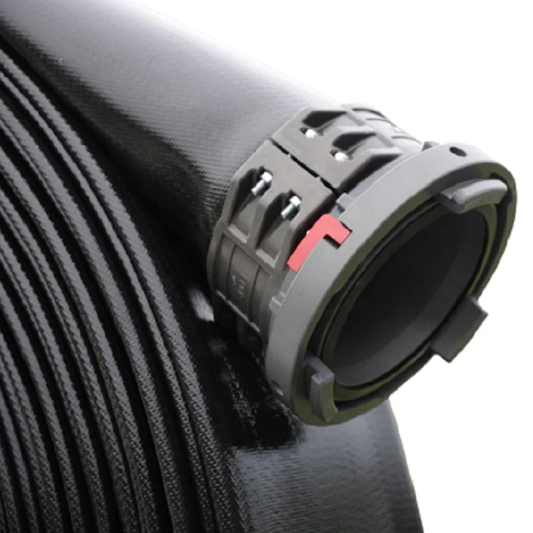 ASOE 210psi 12inch 300mm TPU layflat flexible flat industrial PU frac water hose lay flat for water delivery