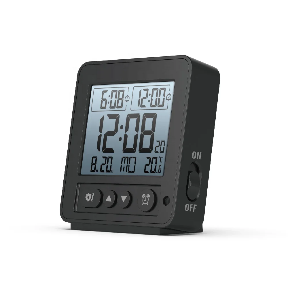 Цифровой будильник с радиоуправляемым временем автоматическая Настройка подсветки двойной и функция повтора
