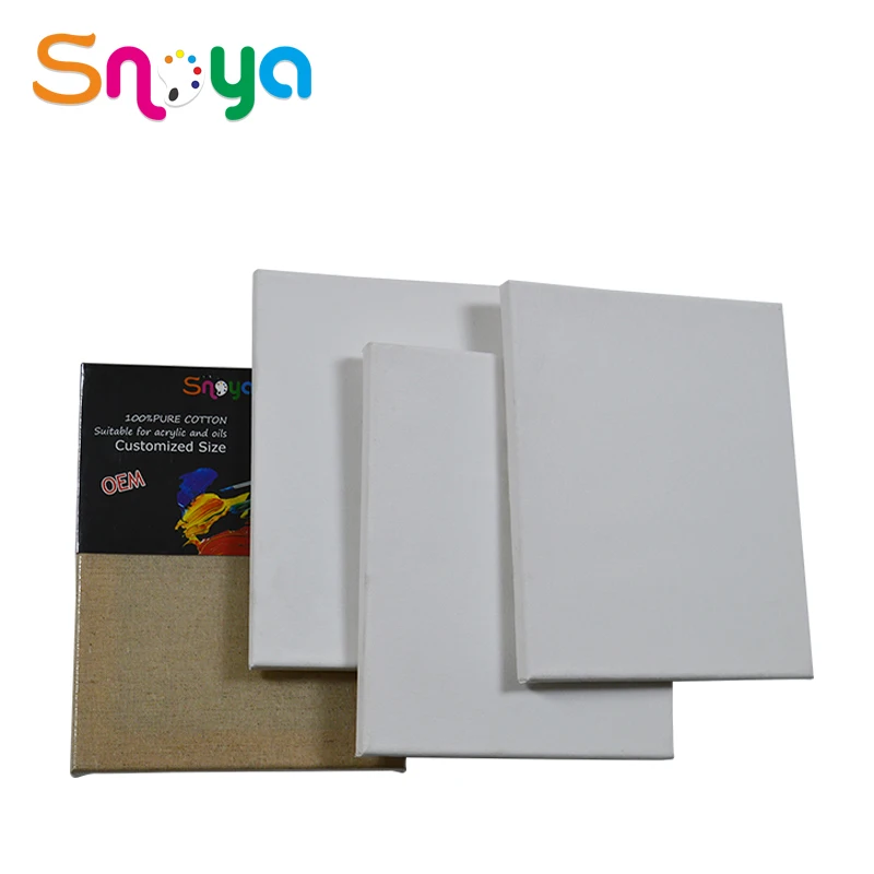 Value pack of 5pcs 11x14 blank pre stretched canvas for painting