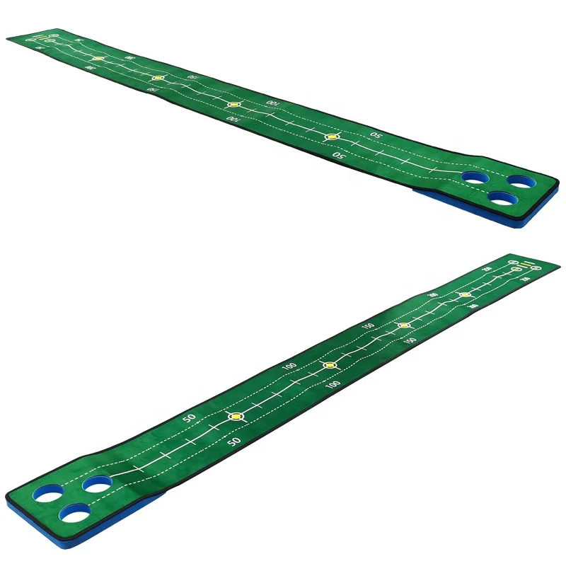 New Arrival Golf Putting Practice Blanket Set with Ramp Putter, Indoor/Outdoor Golf Putting Practice Set