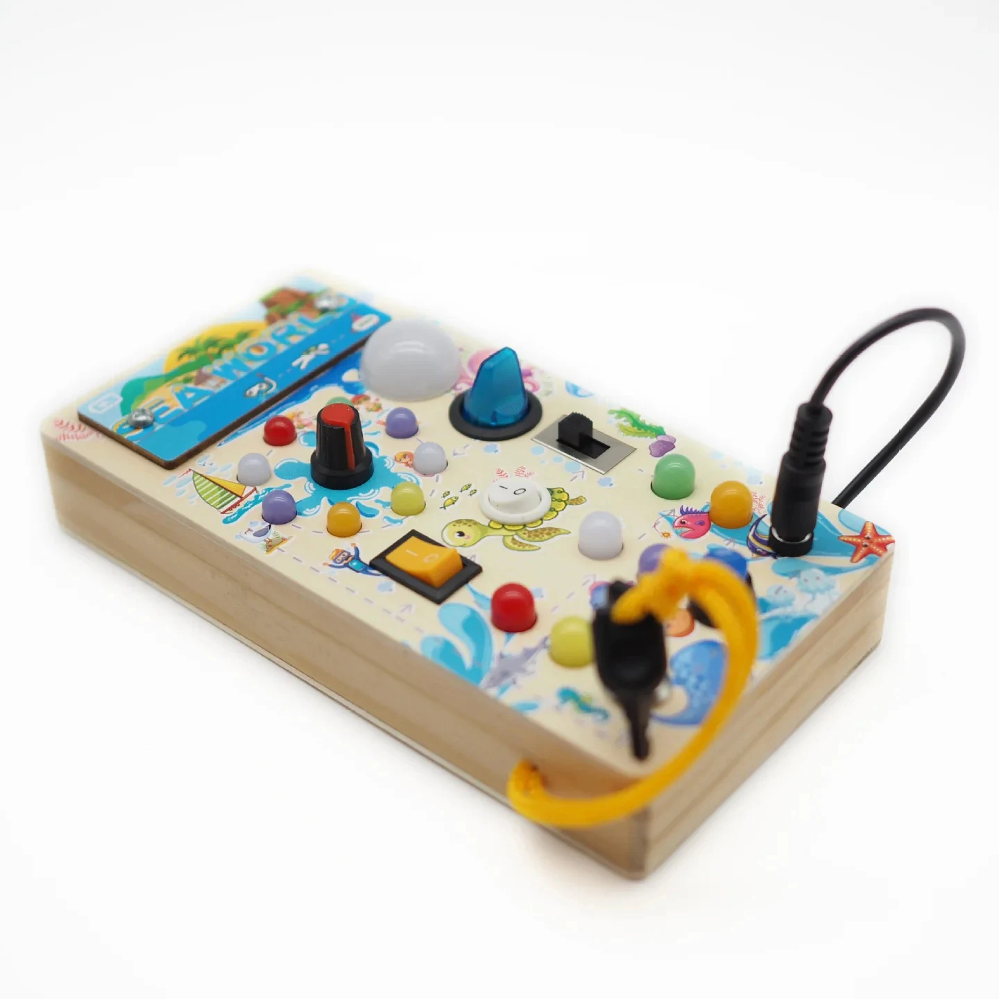 2024 New Wooden Busy Board Busy Board Pour Enfants Handmade Low Cost Colorful Busy Board Toy