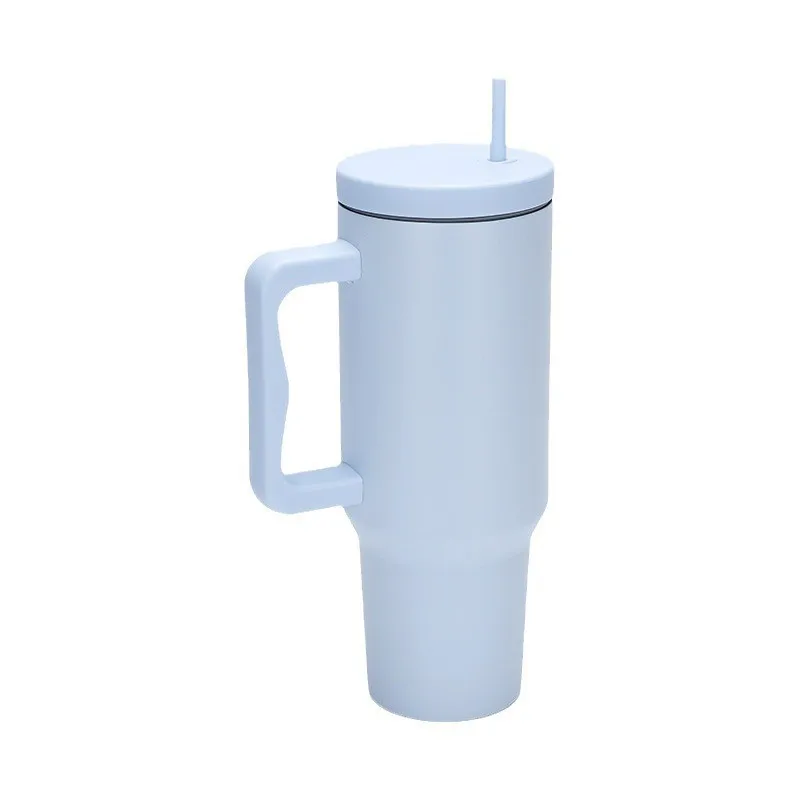 Wholesale Gym Bottle Leak Proof 40oz Beer Travel insulated stainless steel cup wholesale bulk tumbler with handle and straw lid