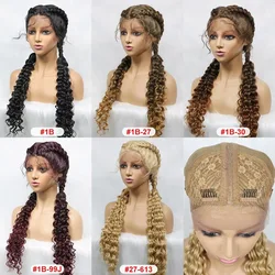 Brazilian virgin human hair cornrow braided wig for black women braided weave full lace wigs hd braided laces wigs vendors