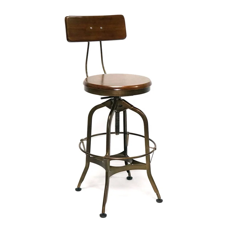 Промышленная мебель в скандинавском стиле, стальной стул Толедо, барный стул Benwood