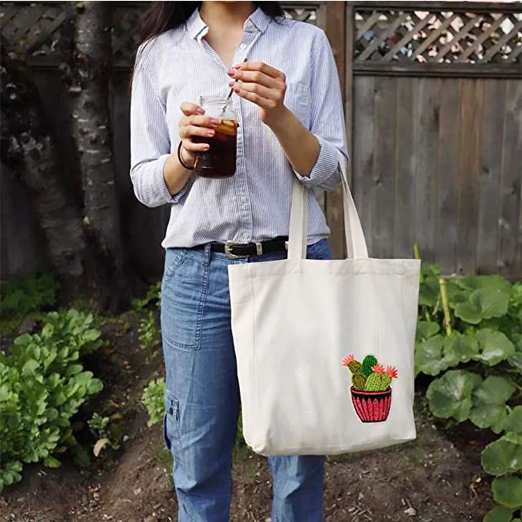 Manufacturer cheap custom printed reusable  cotton produce plain grocery  packaging reusable tote bag canvas 100% cotton