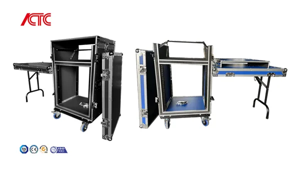 16U Rack Flight Case for Amplifiers/ Audio Equipment with Caster Board