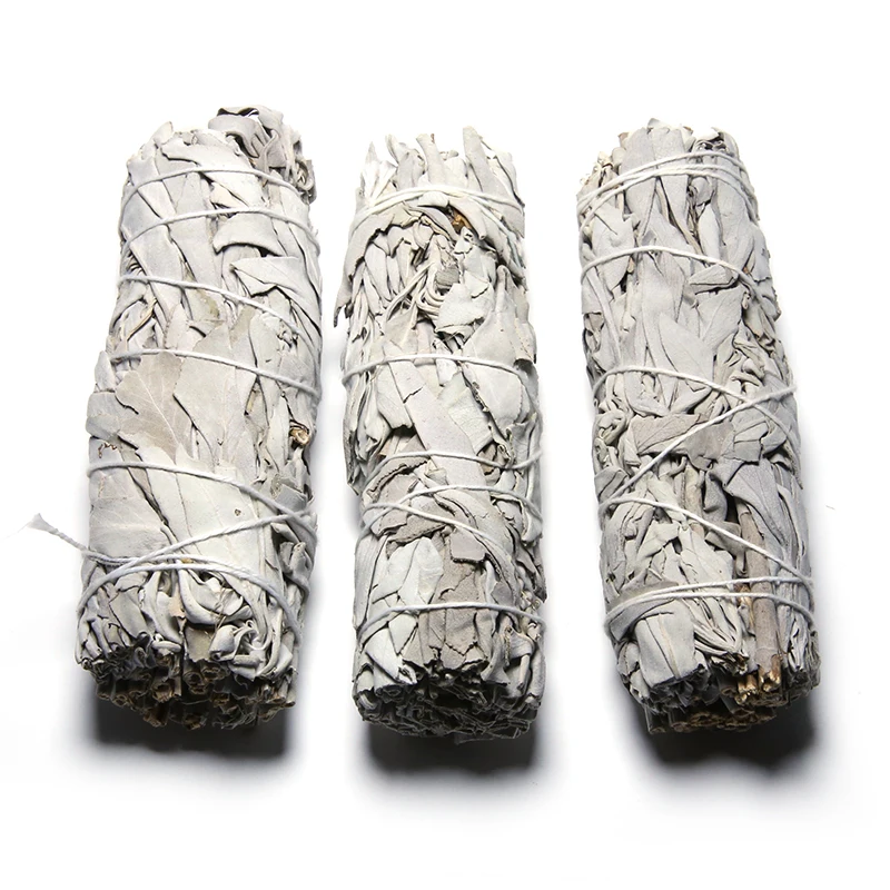 
Californian white sage smudge with flowers sticks incense sage leaves bundles kits wholesale 