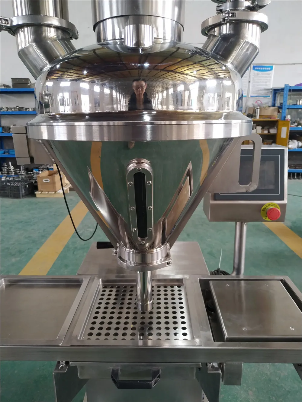 Best Sell Toner / Talcum / Medical Bottle Semi Auger Weighing Filler / Power Packing Machine