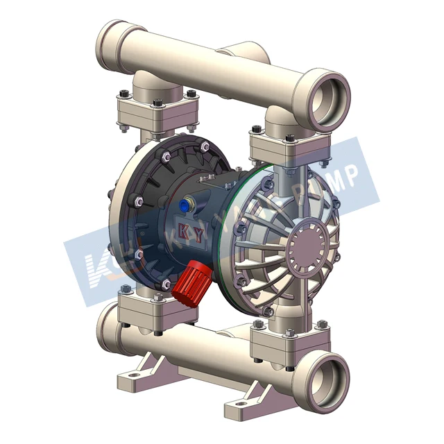 2-1/2 Inch PVDF Pneumatic Diaphragm Pump For Chemical Environmental Protection Water Treatment