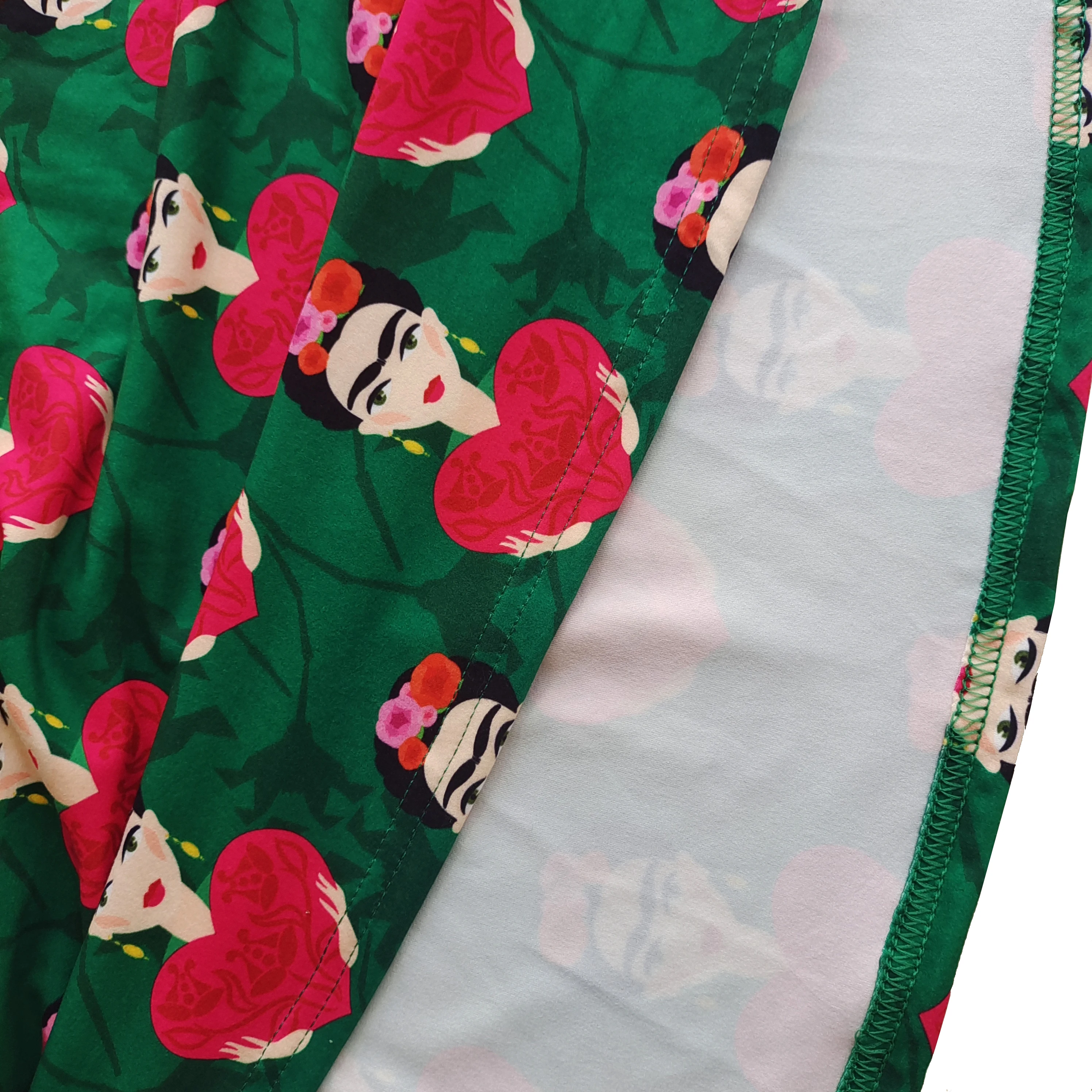 Wholesale Custom design S M L XL XXL 3XL 5XL Plus size Green Women Printed Casual wear Dresses